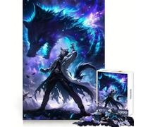 Sorcerer of Wolfs Anime 1000 Pieces Jigsaws Adults Puzzles Brain Workout Toy Soft Relax Image Assembly Lovely Present (38x52cm)