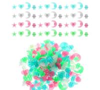 Sorcristy 144 Pcs Bike Spoke Beads, Spokey Dokeys Clip Glow In The Dark Accessories Easily On Bicycles Decoration Plastic for Bicycle Accessories, Colorful & Durable(Four styles)