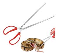 Sorcristy 15 Inch Feeding Tongs for Reptiles, Extra Long Stainless Steel Tweezers with Non-slip Handle for Feeding of Snakes, Bearded Dragons, And Aquarium Maintenance