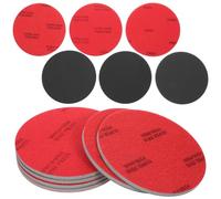 Sorcristy 6 PCS Bowling Ball Sanding Pads Kit, Bowling Ball Resurfacing & Polishing Pads, 500-1200 Grit Multi-Pack Sanding Sponges for Removing Scratches & Cleaning - Red/Black
