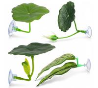 Sorcristy Betta Fish Hammock Plant Leaf Pad, 4 Pack Improves Betta Health by Simulating The Natural Habitat, Fish Spawning Grounds Breeding Resting Bed, Fishes Tank Accessories Aquarium Décor