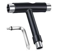 Sorcristy Skate Tools All-in-One, Skateboard T Tool, Tool Accessory with T-Type Allen Key and L-Type Phillips Head Wrench Screwdriver for Adjust Skateboards, Roller Skates, Longboards