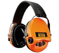Sordin Pro-X Capsule hearing protectors 75302-X/L-14-S - EN 352 - Foam cushion, Leather strap & orange capsules
