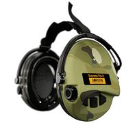 Sordin PRO X Neckband Electronic Ear Defenders - 76302-X-06-S - Active Noise Reduction Earmuffs - Comfortable Foam Cushions - Hearing Protection - Camo Ear Muff Cups