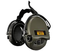 Sordin PRO X Neckband Electronic Ear Defenders - 76302-X-S - Active Noise Reduction Earmuffs - Comfortable Foam Cushions - Hearing Protection - Green Ear Muff Cups