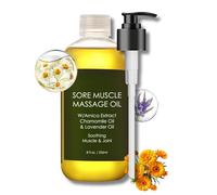 Sore Muscle Massage Oil for Deep Relief - Body Oil Non Greasy & Hydrating Skin Care - Relaxing Massage Oils with Natural Botanicals for Massage Therapy Legs & Back (236ml)