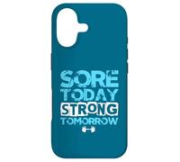 Sore Today Strong Tomorrow Funny Gym Workout Motivation Case for iPhone 17