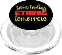 Sore Today Strong Tomorrow Motivational Workout Typography PopSockets PopGrip for MagSafe