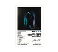 SORECI Hollywood's Bleeding Poster - Post Malone Poster Canvas Poster Wall Art Decor Print Picture Paintings for Living Room Bedroom Decoration Unframe-style 12x18inch(30x45cm)