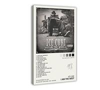 SORECI Ice Cube I Am The West Album Cover Canvas Poster Wall Art Decor Print Picture Paintings for Living Room Bedroom Decoration Frame-style 08x12inch(20x30cm)