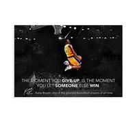 SORECI Kobe Bryant From Famous Kobe Quotes Canvas Poster Wall Art Decor Print Picture Paintings for Living Room Bedroom Decoration Unframe-style 12x18inch(30x45cm)