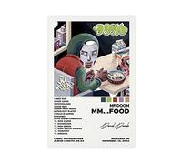 SORECI Mf Doom Poster MM Food Album Cover Signature Art Canvas Poster Wall Art Decor Print Picture Paintings for Living Room Bedroom Decoration Unframe-style 12x18inch(30x45cm)
