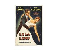 SORECI Movie Poster La La Land Poster Canvas Poster Wall Art Decor Print Picture Paintings for Living Room Bedroom Decoration Unframe-style 20x30inch(50x75cm)