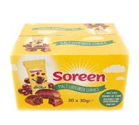 Soreen Malt Lunchbox Loaves Sweet Butter Chewy School Cake, (Pack of 30 x 30 g)