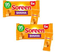 Soreens Lunchbox Loaves, Banana Malt, Apple or Strawberry Flavour (2 Packs of 5 Bars, Apple)
