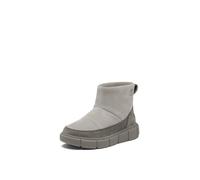Sorel Children's Explorer lll Slip-On Waterproof Boot, Chrome Grey/Quarry, 1 Big Kid
