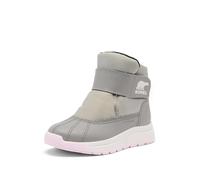 Sorel Children's Whitney III Strap MID WP Fashion Boot, Dove, Pink Dawn, 12 UK Child