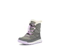 SOREL Children's Whitney ll Plus Lace Waterproof Boot, Quarry/Lavender Cloud, 1 Big Kid