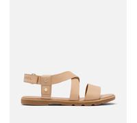 Sorel - Ella™ Iii Crisscross Sandal - Honest Beige, Gum 2 - Size 9 Uk - Women