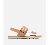 Sorel - Ella™ Iii Slingback Flat Sandal - Honest Beige, Honey White - Size 6 Uk - Women
