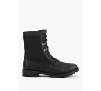 SOREL Emelie II Lace Black Leather Tall Ankle Boots Colour: Black Leat