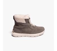 Sorel Explorer Next Carnival Womens Suede Lace-Up Quarry/Sea Salt Snow Boots