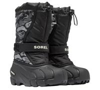 Sorel Flurry Print Youth Boot Children's Snow Boots - Black/Quarry