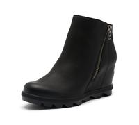 Sorel Joan Rhapsody Zip Wedge, Black/Black, 5.5