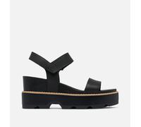 Sorel - Joanie™ Iv Y Strap Wedge Sandal - Black, Sea Salt - Size 9 Uk - Women
