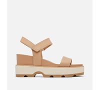 Sorel - Joanie™ Iv Y Strap Wedge Sandal - Honest Beige, Bleached Ceramic - Size 7 Uk - Women