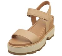 SOREL Joanie Iv Y Strap Womens Wedge Sandals in Beige - 7 UK