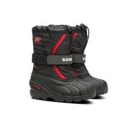 Sorel KIDS FLURRY Waterproof Unisex Baby Snow Boots, Black (Black x Bright Red) - Children, 11.5 UK