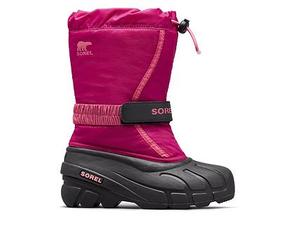 SOREL Kids Youth Flurry Boots, Dark Pink, Size 13 Younger Dark Pink