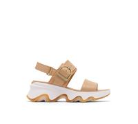 Sorel Kinetic™ Impact Leather Wedge Sandals Beige