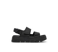 Sorel Kinetic™ Sunchase Leather Ankle Strap Sandals Black