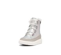 Sorel Little Explorer III Waterproof Unisex Lace-Up Boots for Kids, Pure silver chrome grey, 6 Big Kid