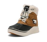 Sorel Little Kids Unisex Big Kids Out N About 4 Chillz WP, Casual Winter Boots, Taffy Leather/Black, 13C Regular