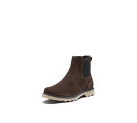 SOREL Men's Carson Chelsea Waterproof Boot - Blackened Brown, Khaki II - Size 9