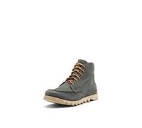SOREL Men's Kezar Moc Boot - Coal, Brown Flora - Waterproof Leather Rain Boot - Size 8