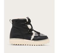 Sorel - Warm, durable snow boots - Ona Ave Alpine Boot WP W Black Chalk for Women in Leather - Size 7 UK Black 7 UK