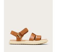 Sorel Women's Ona Ave Ankle Strap Flat Sandal, Iced Tea/Gum 16, 7 UK
