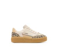 Sorel Ona Ave™ T-Toe Leather Animal Print Trainers Beige Mix