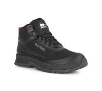 Sorel - Waterproof mid-top shoes - Outing Nw Sneaker Mid WP M Black Black for Men in Leather - Size 11 US Black 11 US