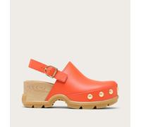 Sorel - Roam’n Clog™ Rvt Clog - Crimson Fire, Gum 16 - Size 3.5 Uk - Women