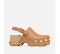Sorel - Roam’n Clog™ Rvt Clog - Tawny Buff, Gum 17 - Size 5 Uk - Women