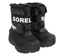 Sorel Childrens Snow Commander Boot, Black, Bright Red, 12 UK Child