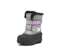 SOREL Toddler's Snow Commander Boot, Chrome Grey/Euphoric Lilac, 4 Toddler