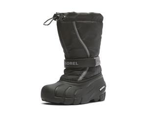 Sorel Unisex-Child Flurry Boot, Black/City Grey, 7 Big Kid