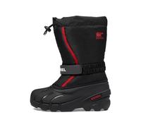Sorel Unisex Kids Flurry Snow Boot, Black Bright Red, 2 UK