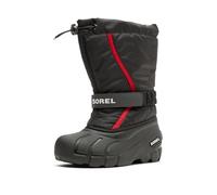 Sorel Unisex Kids Flurry Snow Boot, Black Bright Red, 6 UK